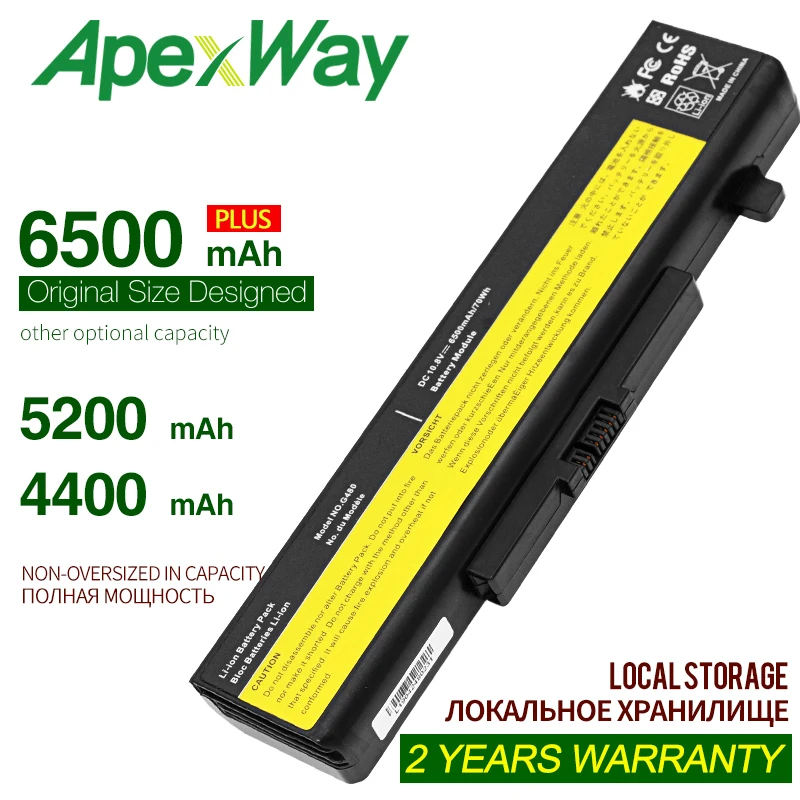 6 Cells 6500 mAh New Laptop Battery For LENOVO G580 Z380 Z380AM Y480 G480 V480 Y580 G580AM L11N6R01 L11M6Y01 L11S6Y01 L11L6Y01
6 Cells 6500 mAh New Laptop Battery For LENOVO G580 Z380 Z380AM Y480 G480 V480 Y580 G580AM L11N6R01 L11M6Y01 L11S6Y01 L11L6Y01