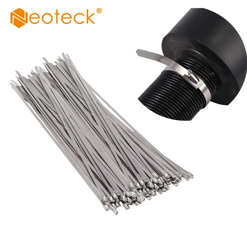 Neoteck 100pcs 304 Stainless Steel Metal Locking Cable Ties 150mm 300mm 400mm Multi-Purpose Marine Grade Locking Cable Ties
Neoteck 100pcs 304 Stainless Steel Metal Locking Cable Ties 150mm 300mm 400mm Multi-Purpose Marine Grade Locking Cable Ties