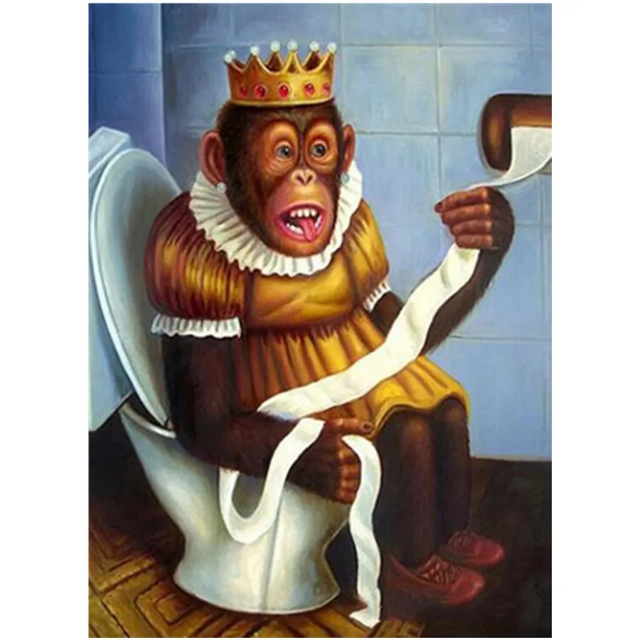 Full square DIY 5D Diamond Painting Cartoon Monkey Toilet Cross Stitch Mosaic Embroidery 3d Diamond Home Decor gifts
Full square DIY 5D Diamond Painting Cartoon Monkey Toilet Cross Stitch Mosaic Embroidery 3d Diamond Home Decor gifts