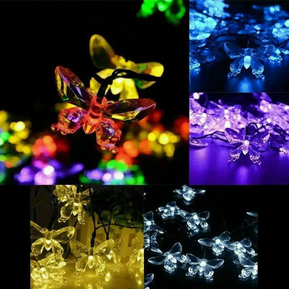 20 Led Solar Powered Butterfly Fiber Optic Fairy String Christmas Garden Holiday Outdoor Waterproof Lights Lights Decoratio J8C1
20 Led Solar Powered Butterfly Fiber Optic Fairy String Christmas Garden Holiday Outdoor Waterproof Lights Lights Decoratio J8C1