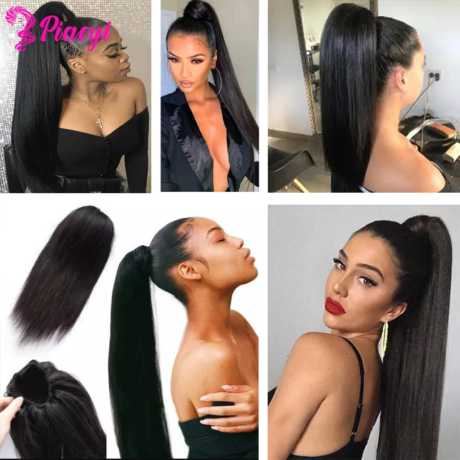 Ponytail Human Hair Extensions With Drawstring Clip In Ponytail Straight Brazilian Hair Afro Kinky Curly Ponytails For Women
Ponytail Human Hair Extensions With Drawstring Clip In Ponytail Straight Brazilian Hair Afro Kinky Curly Ponytails For Women