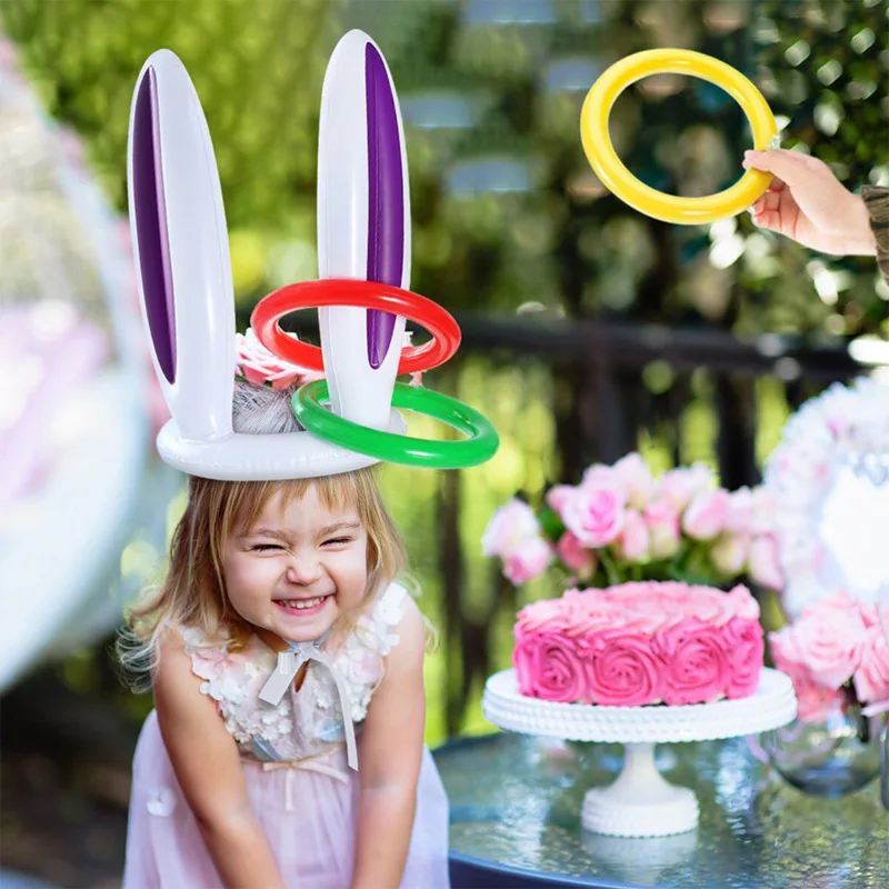 Inflatable Pool Toys Easter Bunny Ears Rabbit Hat Ring Toss party Game Holiday Party Game Outdoor Fun Toys for Children Gifts
Inflatable Pool Toys Easter Bunny Ears Rabbit Hat Ring Toss party Game Holiday Party Game Outdoor Fun Toys for Children Gifts