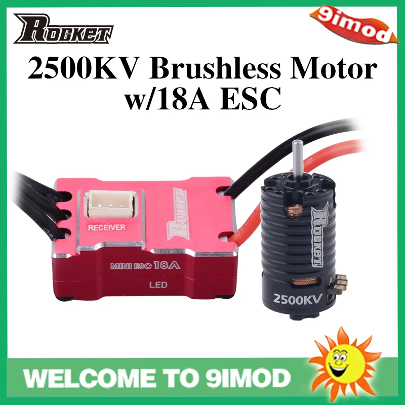 Rocket MINI 1410 2500KV Brushless Motor w/18A ESC for Kyosho Mr03 Atomic DRZ 1/32 1/24 1/28 RC Mini-Z Drift Car
Rocket MINI 1410 2500KV Brushless Motor w/18A ESC for Kyosho Mr03 Atomic DRZ 1/32 1/24 1/28 RC Mini-Z Drift Car