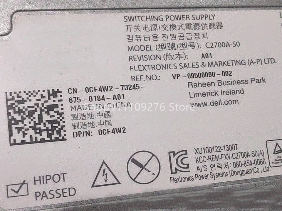 Original PSU for DELL M1000E server power supply E2700P-00 G803N TJJ3M C2700A-S0 W31V2 CF4W2 MAX 2700W
Original PSU for DELL M1000E server power supply E2700P-00 G803N TJJ3M C2700A-S0 W31V2 CF4W2 MAX 2700W