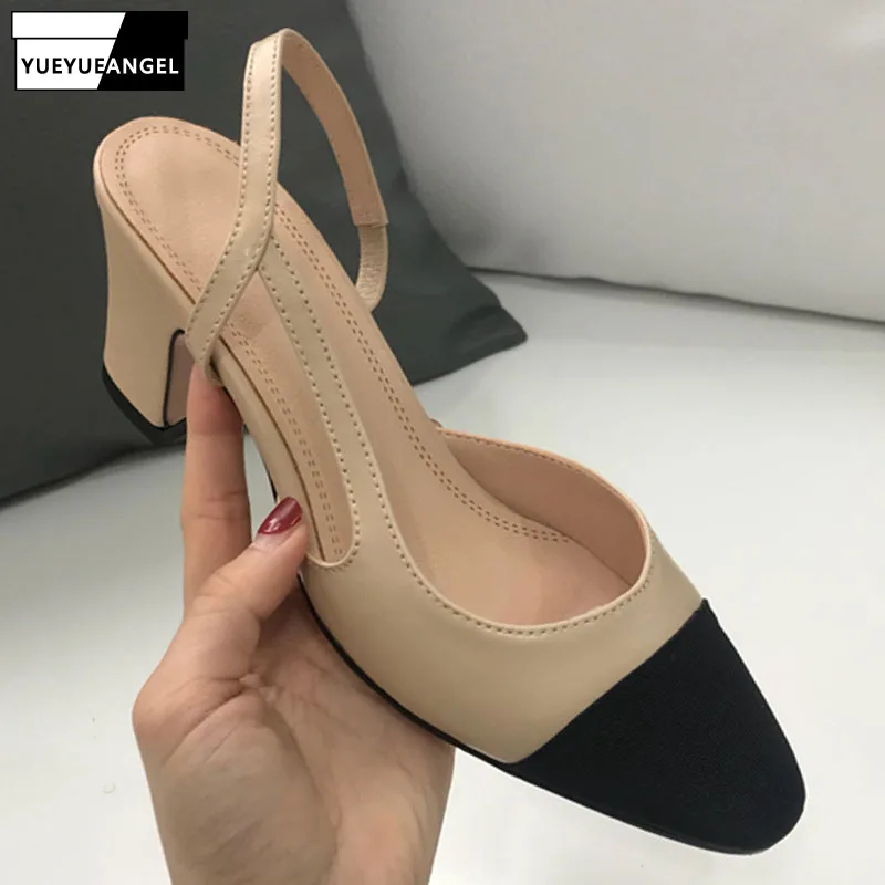 Women Genuine Leather Patchwork Summer Elegant Sandals Luxury Brand Designer Women Comfortable Block Med Heels OL Sandals Shoes
Women Genuine Leather Patchwork Summer Elegant Sandals Luxury Brand Designer Women Comfortable Block Med Heels OL Sandals Shoes