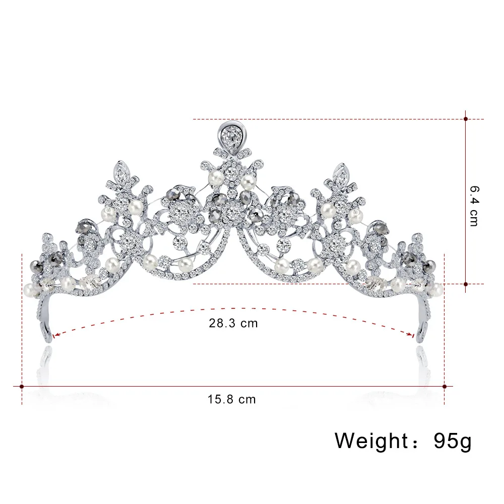 European Style Fashion Wedding Accessories Diadem Hollow Pearl Rhinestones Bride Crown
European Style Fashion Wedding Accessories Diadem Hollow Pearl Rhinestones Bride Crown