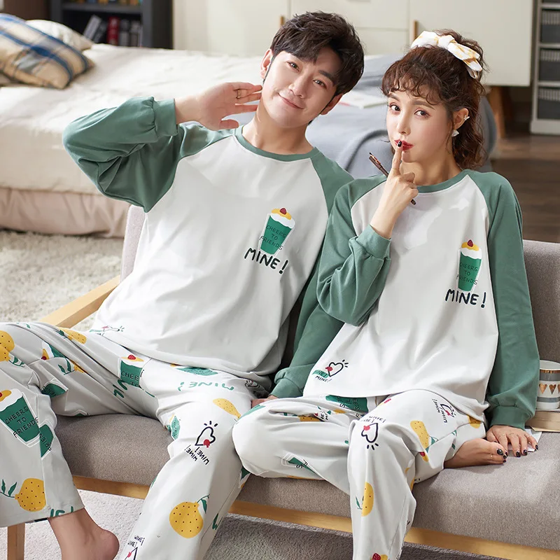 Autumn cotton couple pajamas men's cartoon Korean casual hedging men's long-sleeved cotton home service winter
Autumn cotton couple pajamas men's cartoon Korean casual hedging men's long-sleeved cotton home service winter