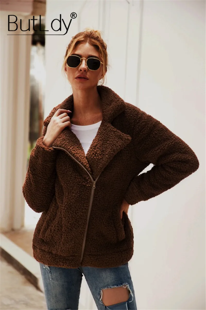 Zipper Lapels Winter Coat Women Warm Pocket Solid Jacket Women New Style Autumn Winter 2019 Long Sleeve Ladies Coats
Zipper Lapels Winter Coat Women Warm Pocket Solid Jacket Women New Style Autumn Winter 2019 Long Sleeve Ladies Coats