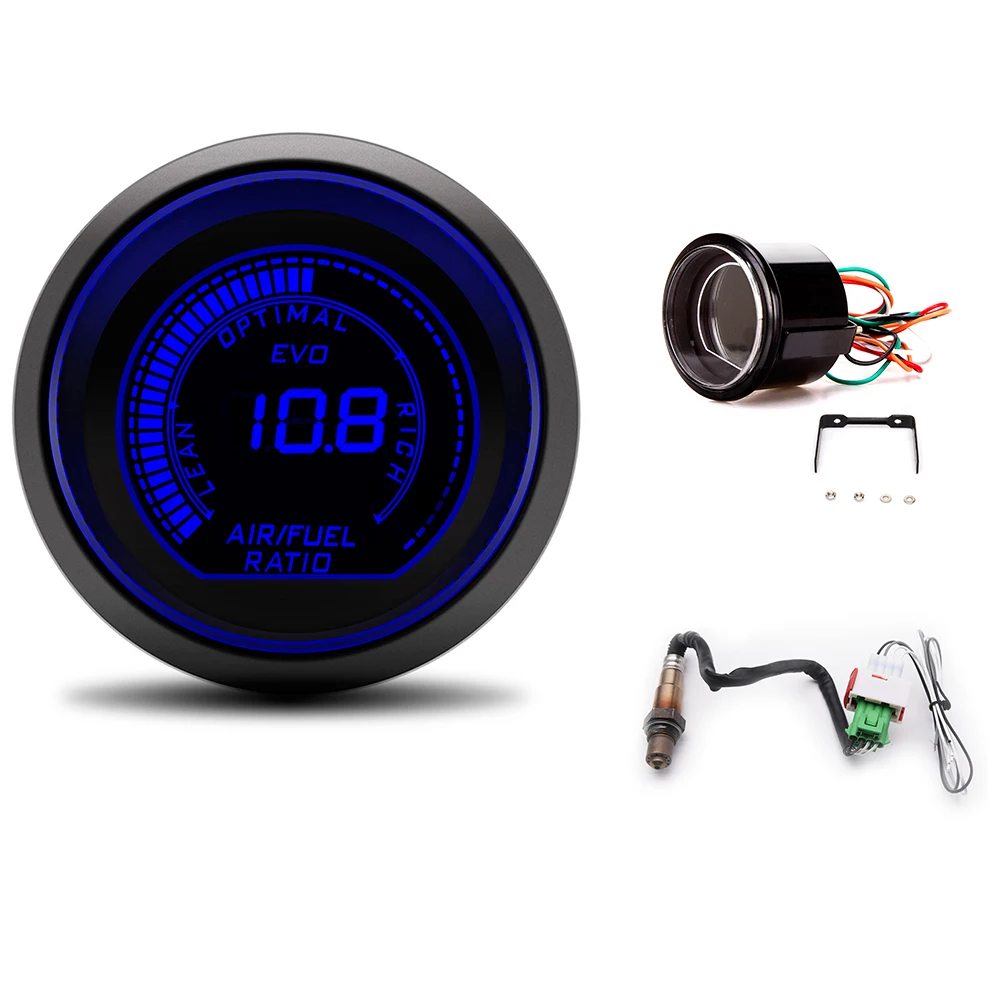 2" 52mm Air Fuel Ratio Gauge Monitor Elec Gauge Blue/Red LED Display With Narrowband O2 Oxygen Sensor 0258006028 Pod Car Truck
2" 52mm Air Fuel Ratio Gauge Monitor Elec Gauge Blue/Red LED Display With Narrowband O2 Oxygen Sensor 0258006028 Pod Car Truck