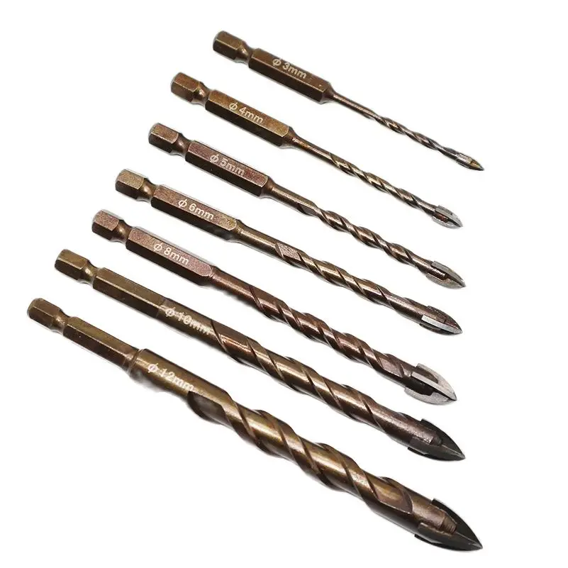 3-12mm Cross Hex Tile Drill Bits Set for Glass Ceramic Concrete Hole Opener Brick Hard Alloy Triangle Bit Tool Kit
3-12mm Cross Hex Tile Drill Bits Set for Glass Ceramic Concrete Hole Opener Brick Hard Alloy Triangle Bit Tool Kit