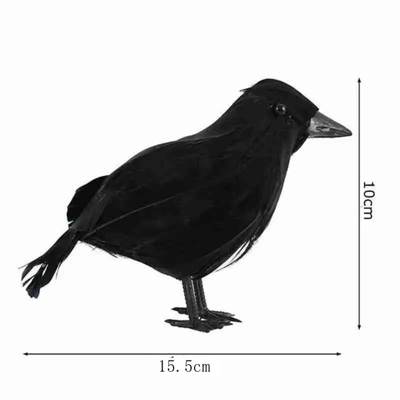 Искусственная черная ворона модель животного искусственная птица Ворон