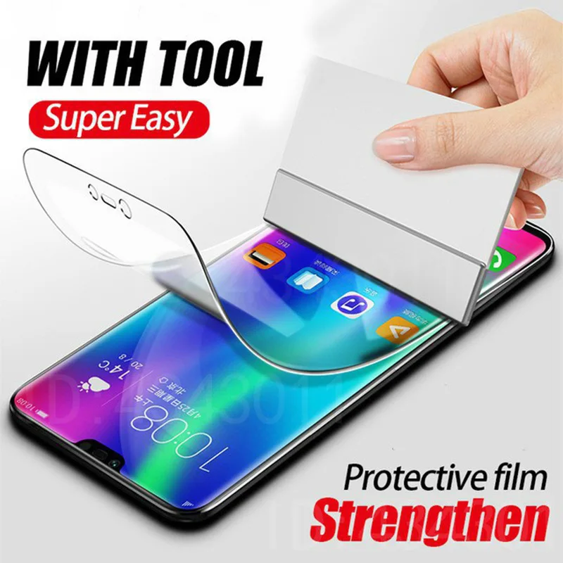 

Soft Hydrogel TPU Film for Huawei Honor Play 3 20S 9X Pro 8S 20 Pro lite 20i Play 8A Full Screen Protector nano Film (not glass)