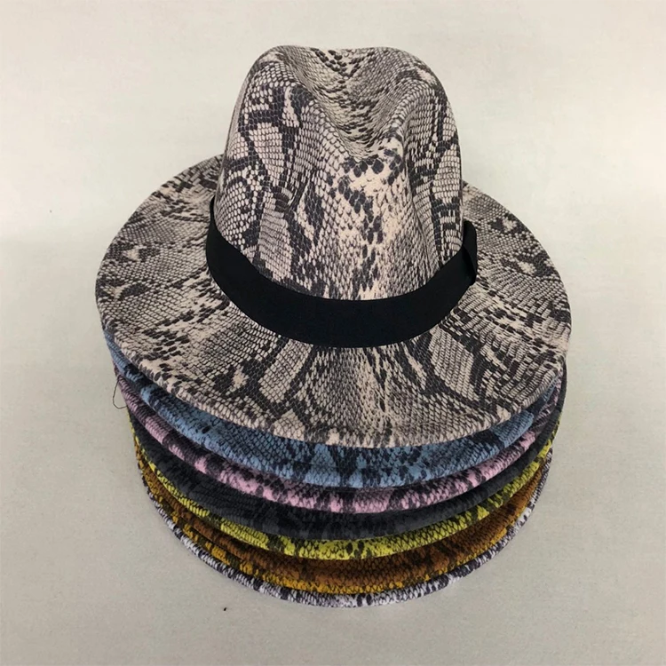 LVTZJ 2020 Hot Wool Felt Hats Floppy Wide Brim Fedora For Men Women Snake skin Striped Band Jazz Caps Lady Winter Panama Hats
LVTZJ 2020 Hot Wool Felt Hats Floppy Wide Brim Fedora For Men Women Snake skin Striped Band Jazz Caps Lady Winter Panama Hats