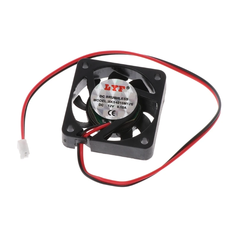 2 Pin Cool DC 12V 40 мм охлаждающий вентилятор бесщеточный для видеозаписи VGA 77UB |