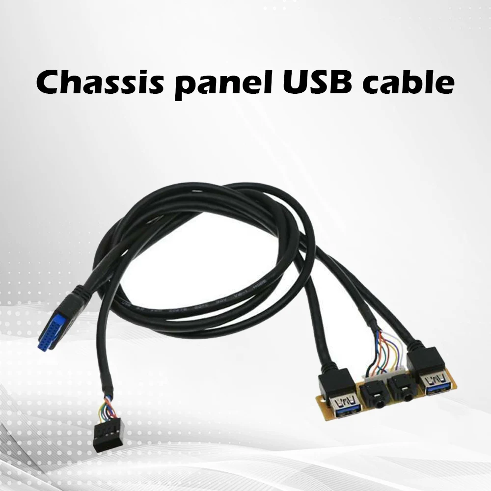 USB Front Panel Cable 2 x USB 3.0+HD Audio Jack Ports DIY Computer Chassis Front Audio Baffle Case Extension Wire for PC Desktop
USB Front Panel Cable 2 x USB 3.0+HD Audio Jack Ports DIY Computer Chassis Front Audio Baffle Case Extension Wire for PC Desktop