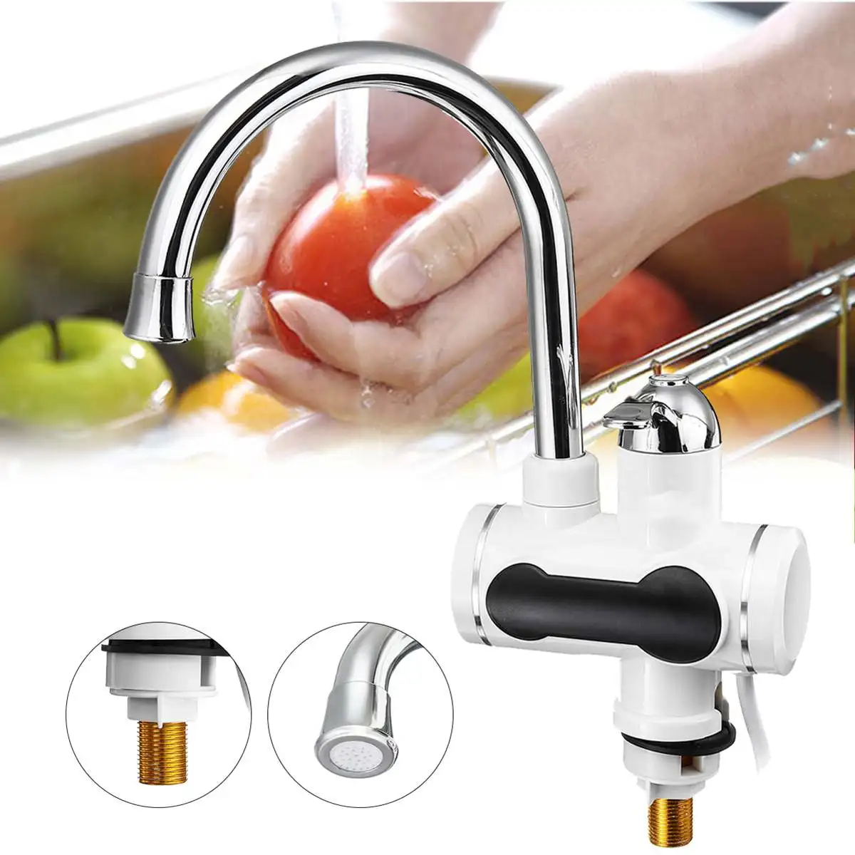 Efficient 3000W Temperature Display Instant Hot Water Tap Tankless Electric Faucet Kitchen Instant Hot Electric Water Heater
Efficient 3000W Temperature Display Instant Hot Water Tap Tankless Electric Faucet Kitchen Instant Hot Electric Water Heater