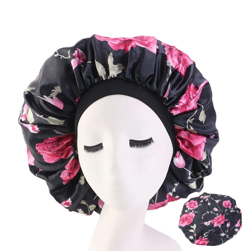 Ladies Large Satin Printed Night Cap, Elastic Round Hat, Silk-Like Chemotherapy Bonnet,Comfortable Hair Care Turban
Ladies Large Satin Printed Night Cap, Elastic Round Hat, Silk-Like Chemotherapy Bonnet,Comfortable Hair Care Turban