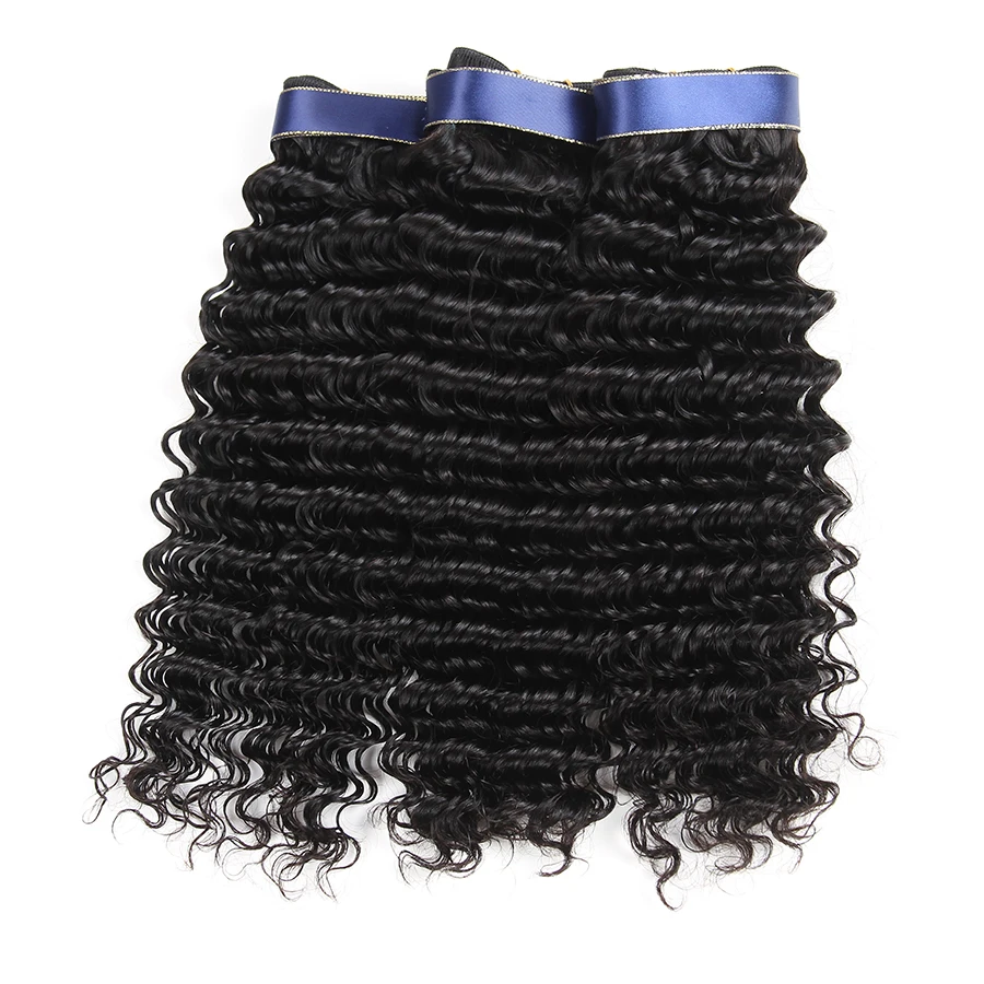 Deep Wave Human Hair Bundles Malaysian Human Hair Extension Curly Hair 3/4 pcs Bundles Natural Black No Shed No Tangle 
Deep Wave Human Hair Bundles Malaysian Human Hair Extension Curly Hair 3/4 pcs Bundles Natural Black No Shed No Tangle
