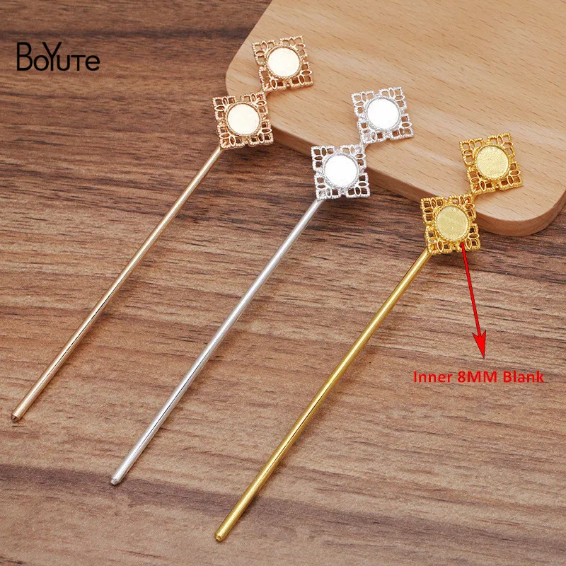 BoYuTe (5 Pieces/Lot) Fit 8MM Cabochon Stone Square Hair Stick Vintage Diy Handmade Hair Accessories Materials
BoYuTe (5 Pieces/Lot) Fit 8MM Cabochon Stone Square Hair Stick Vintage Diy Handmade Hair Accessories Materials