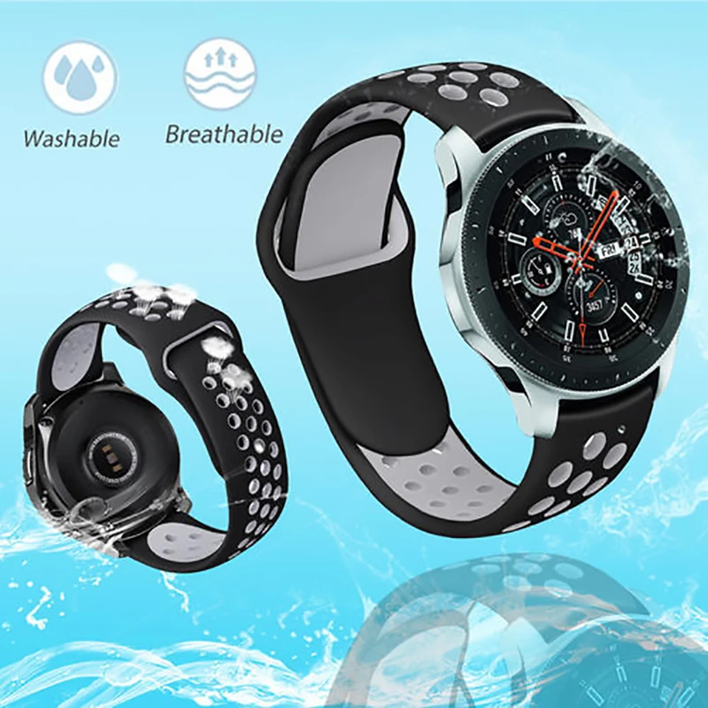 Ремешок силиконовый для Samsung Gear S3 Sport, браслет для Galaxy Watch 46 мм/42 мм/Active 2, GTS GTR Amazfit bip gt2e, 20 мм 22 мм
Ремешок силиконовый для Samsung Gear S3 Sport, браслет для Galaxy Watch 46 мм/42 мм/Active 2, GTS GTR Amazfit bip gt2e, 20 мм 22 мм