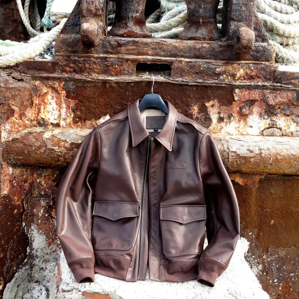 Escape A2 young horse leather head layer leather garment leather jacket of flight
Escape A2 young horse leather head layer leather garment leather jacket of flight