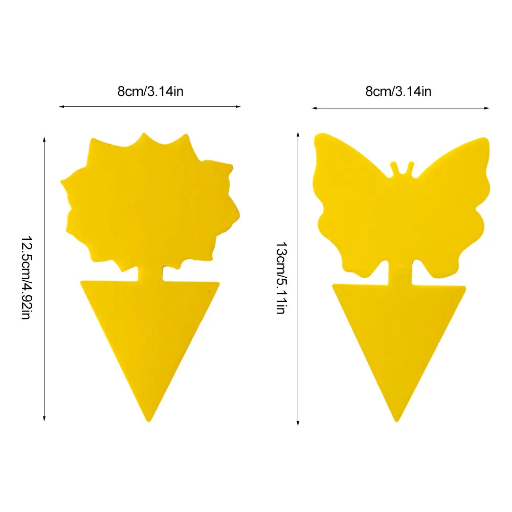 20Pcs Yellow Butterfly Shape Double-sided Sticky Board Plant Flowers Vegetables Mosquito Flies Trap Board Insect Sticker
20Pcs Yellow Butterfly Shape Double-sided Sticky Board Plant Flowers Vegetables Mosquito Flies Trap Board Insect Sticker