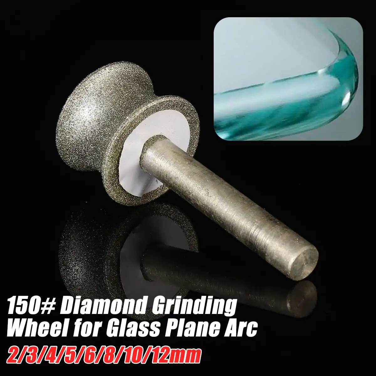 New 3-12mm Diamond Grinding Wheel Grinding Wheel for Glass Airplane Straight Edge Chamfer 6mm Shank
New 3-12mm Diamond Grinding Wheel Grinding Wheel for Glass Airplane Straight Edge Chamfer 6mm Shank