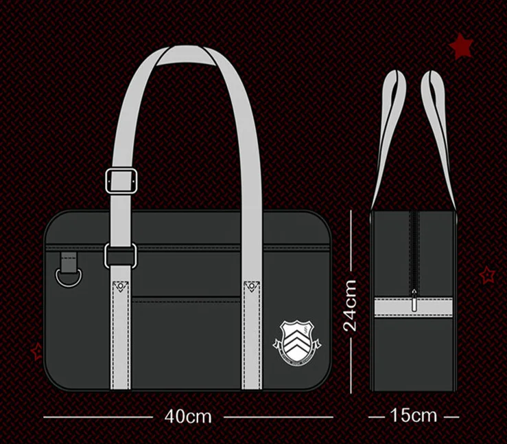 Persona 5 P5 Syujin Gakuen High School JK Bag Anime Uniform Oxford Shoulder Bags Messenger Bag Student Bookbag
Persona 5 P5 Syujin Gakuen High School JK Bag Anime Uniform Oxford Shoulder Bags Messenger Bag Student Bookbag