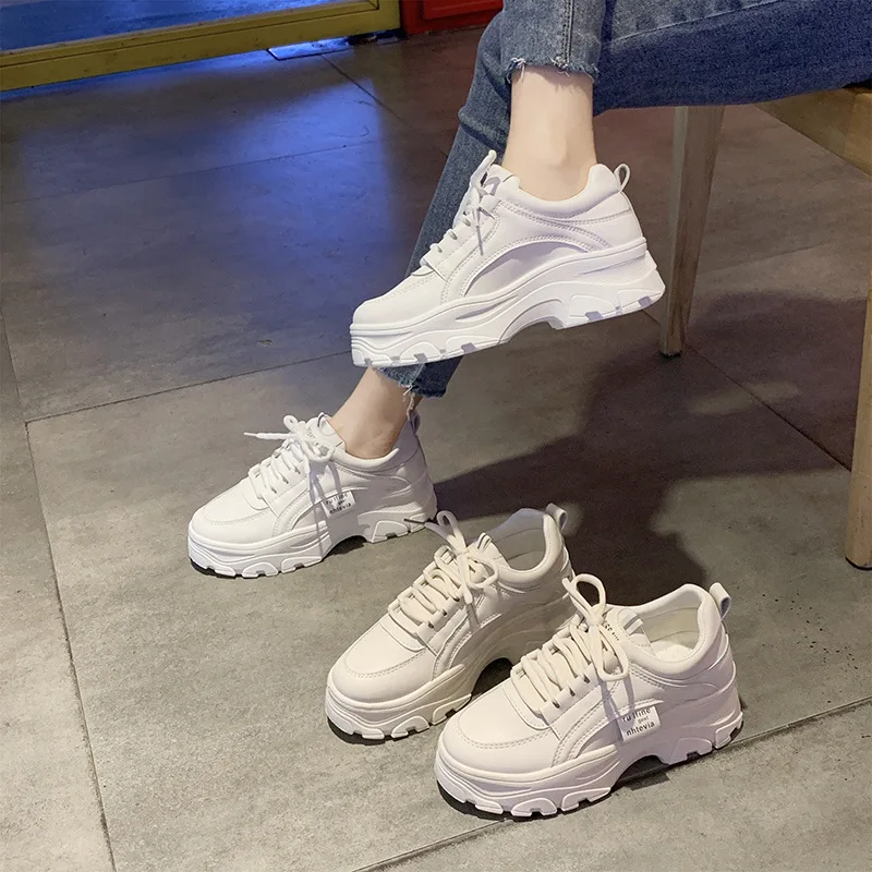 Old Shoes Ladies Sports Shoes 2021 Spring New Korean Version of The Wild Casual Thick-soled Increased Sports Shoes Women's Shoes 
Old Shoes Ladies Sports Shoes 2021 Spring New Korean Version of The Wild Casual Thick-soled Increased Sports Shoes Women's Shoes