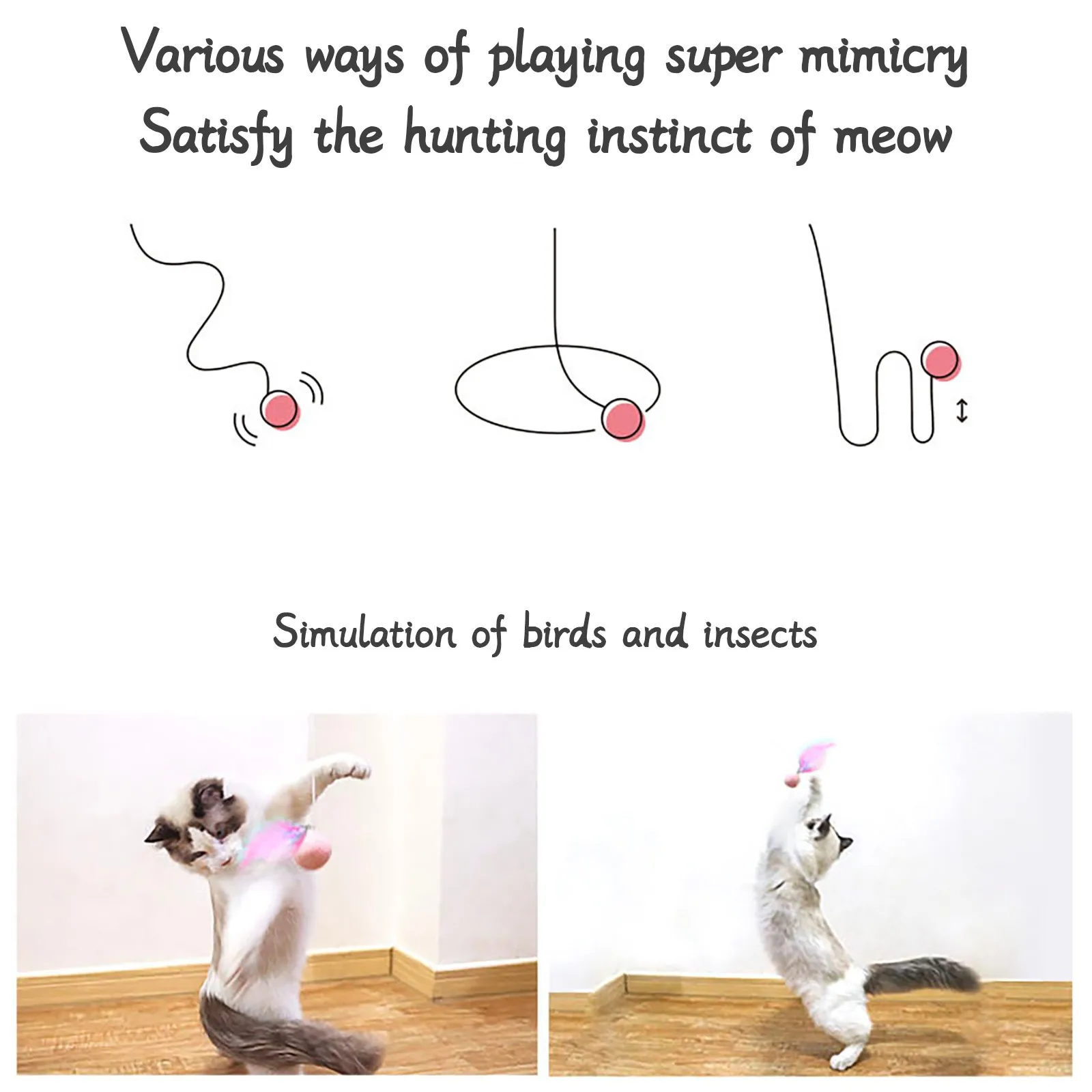 Creative Automatic Retractable Feather Replaceable Cat Ball Cute Pet Toy For Cat Pet Supplies Toy Claw Thumb Bite Cat
Creative Automatic Retractable Feather Replaceable Cat Ball Cute Pet Toy For Cat Pet Supplies Toy Claw Thumb Bite Cat