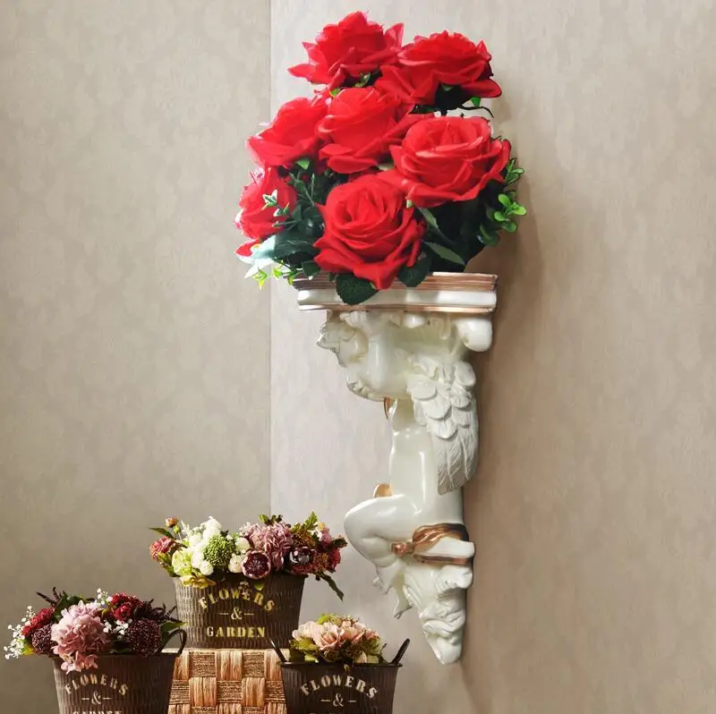 European Stereo Wall Resin Vase Household Support Wall Handicraft Decoration Wall Hanging Wall Bookshelf TV Background Murals
European Stereo Wall Resin Vase Household Support Wall Handicraft Decoration Wall Hanging Wall Bookshelf TV Background Murals