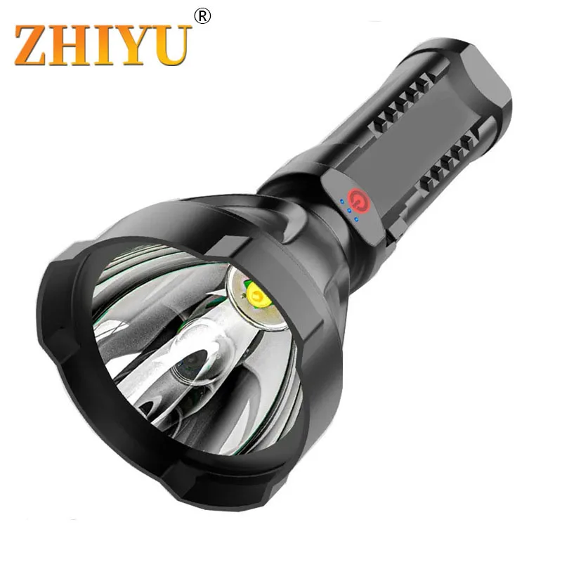 LED super bright long-range flashlight ABS material outdoor lighting USB rechargeable light portable searchlight
LED super bright long-range flashlight ABS material outdoor lighting USB rechargeable light portable searchlight