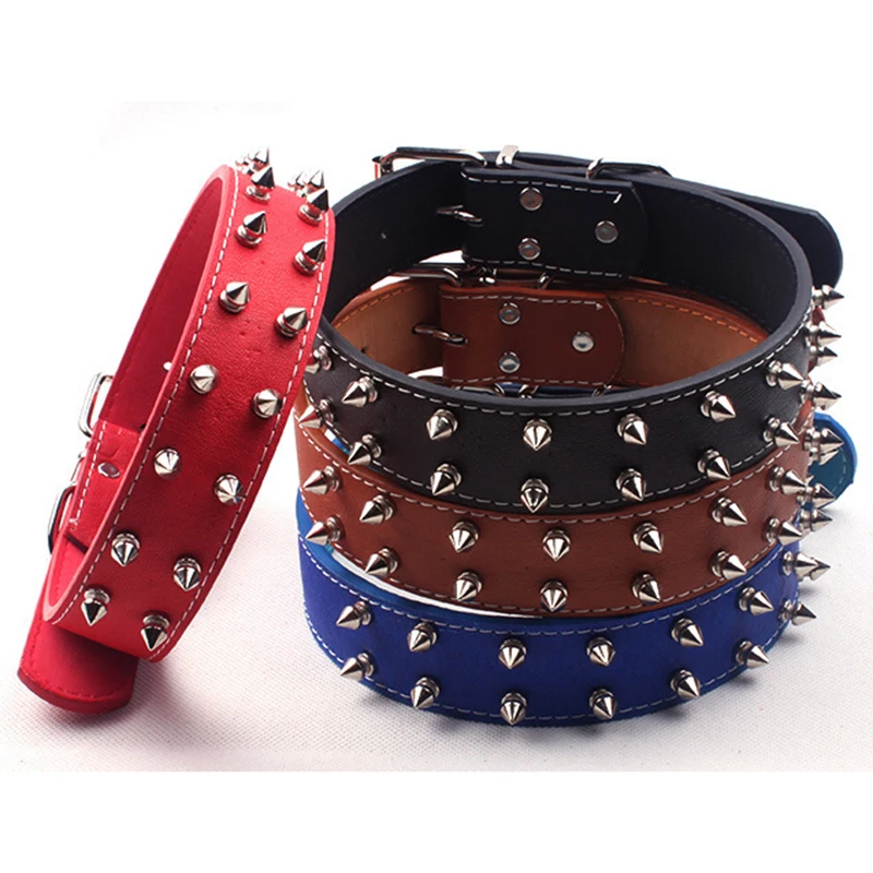 Punk Rivet Pet Dog Collar Anti-Bite Spiked Studded Adjustable Leather Collars For Dogs Rottweiler Bulldog Collar Pet Supplies
Punk Rivet Pet Dog Collar Anti-Bite Spiked Studded Adjustable Leather Collars For Dogs Rottweiler Bulldog Collar Pet Supplies