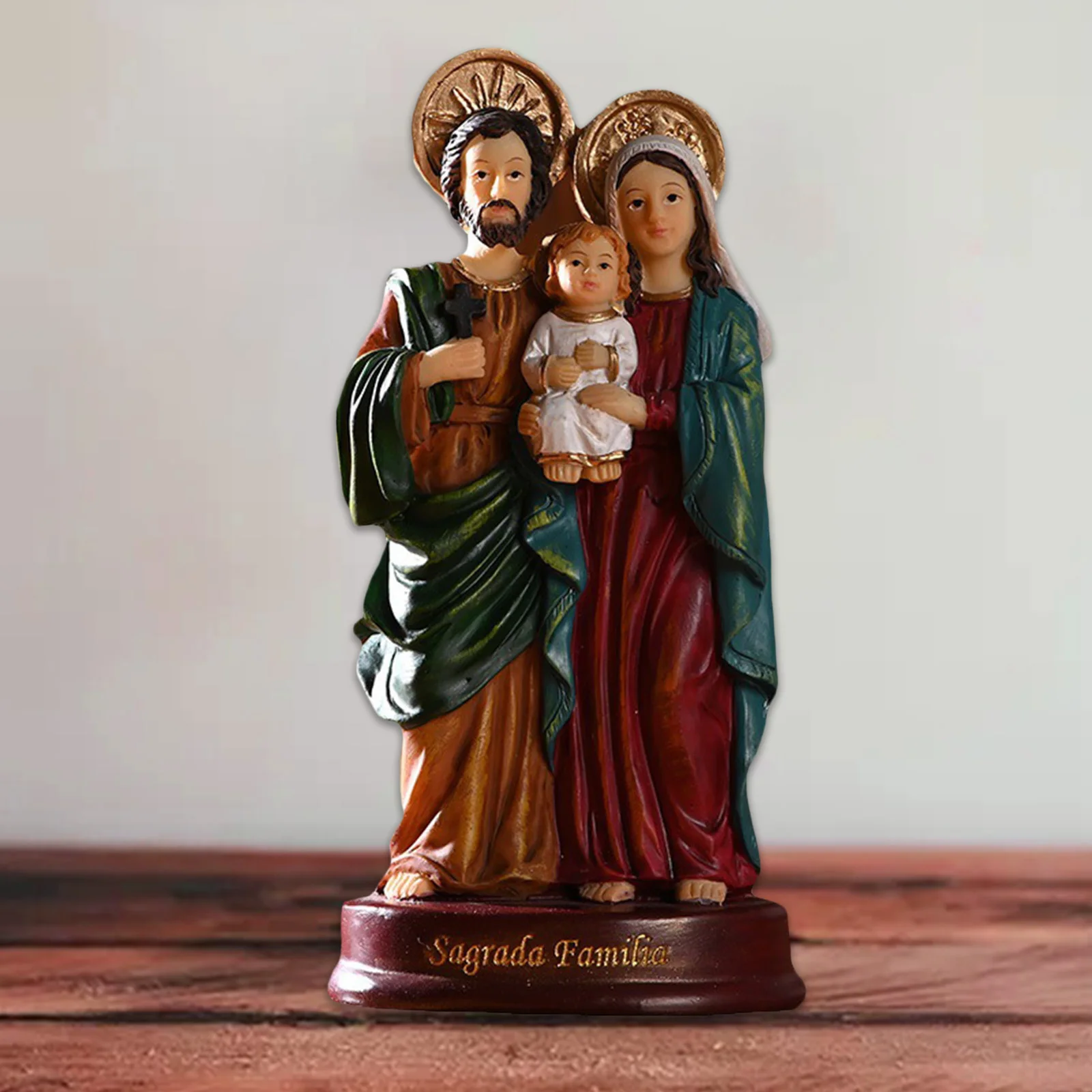 

Holy Family Statues Figure Child Jesus Christ Figurine Home Decorative Sculptures Catholic Church Souvenirs Gifts