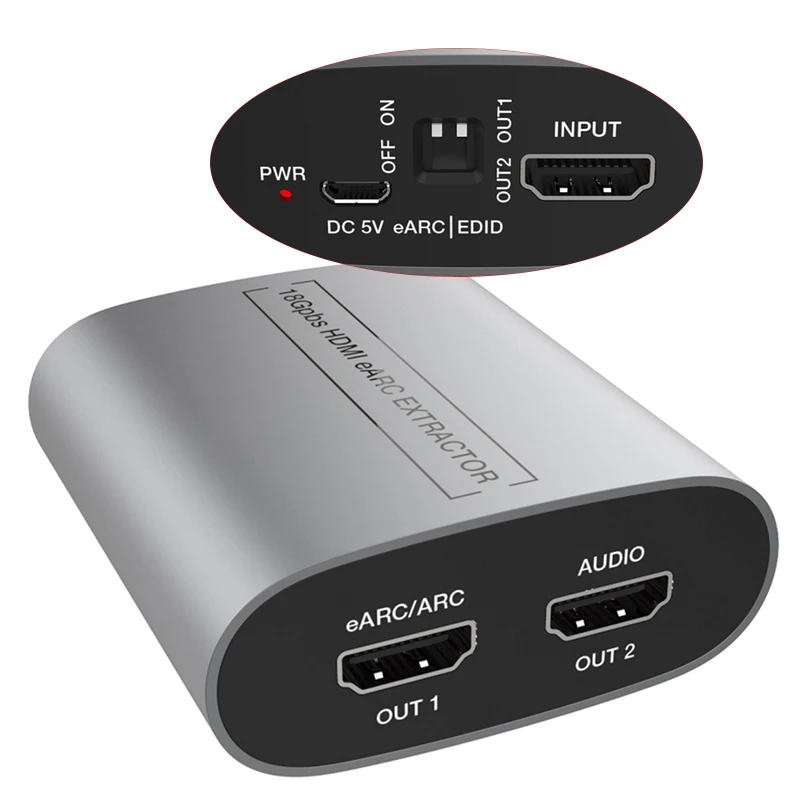 Устройство для усиления звука, 18 Гбит/с, HDMI, 2K/4K/60 Гц 
Устройство для усиления звука, 18 Гбит/с, HDMI, 2K/4K/60 Гц