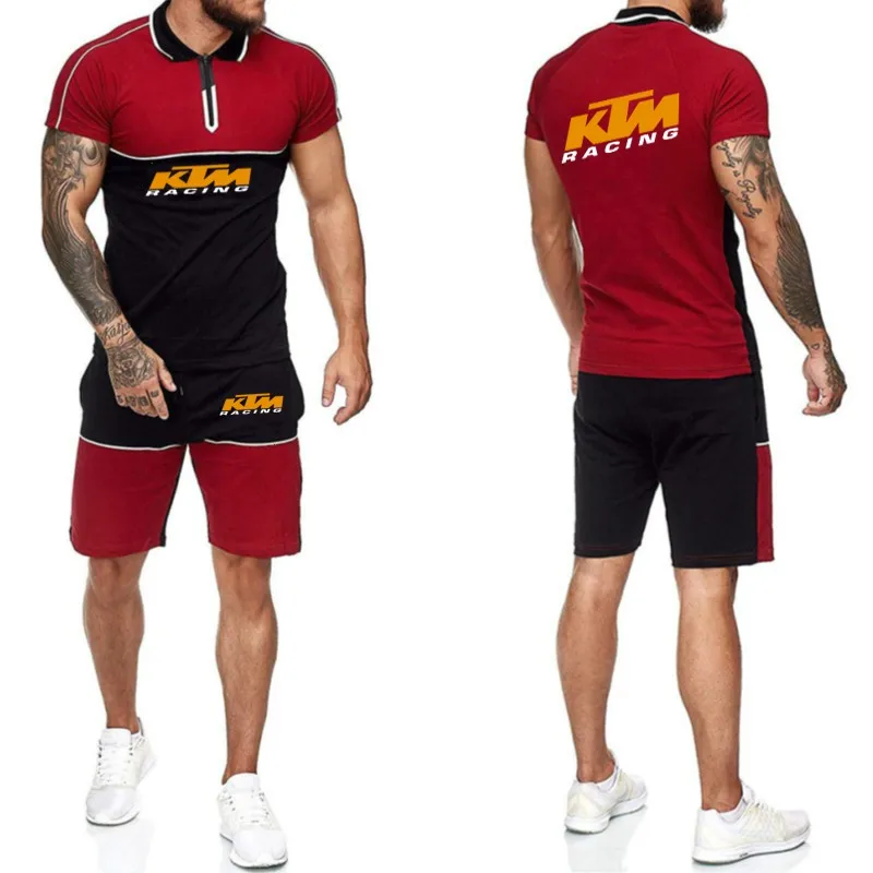 2021 New Summer Fitness Running Men's Short-sleeved + Shorts Two-piece Short-sleeved Tops Men's Sports Suits Men's Casual Suits
2021 New Summer Fitness Running Men's Short-sleeved + Shorts Two-piece Short-sleeved Tops Men's Sports Suits Men's Casual Suits