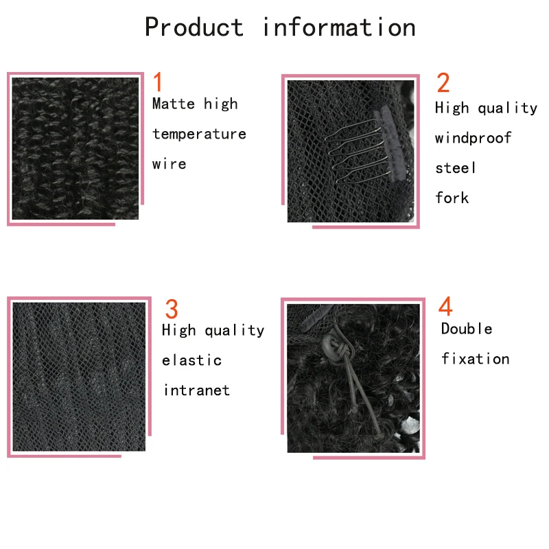 Werd Beauty Drawstring Afro Kinky Curly Ponytail Human Hair Non-Remy Indian Hair Extensions Pony Tail For African American
Werd Beauty Drawstring Afro Kinky Curly Ponytail Human Hair Non-Remy Indian Hair Extensions Pony Tail For African American