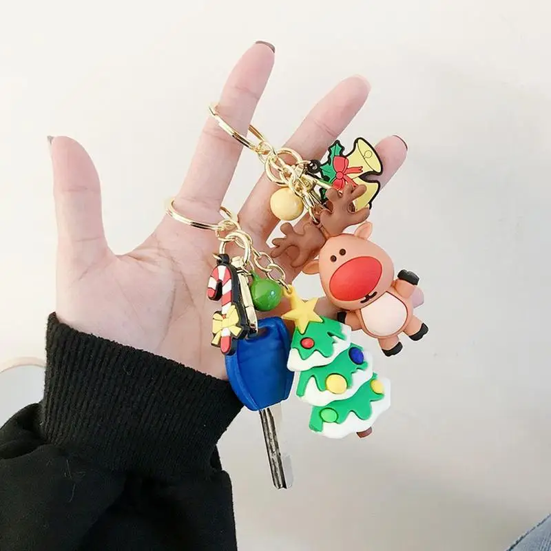 Merry Christmas Santa Claus Snowman Bell Keychain Pendants New Year 2021 Christmas Decorations for Home Navidad Decoracion Xmas
Merry Christmas Santa Claus Snowman Bell Keychain Pendants New Year 2021 Christmas Decorations for Home Navidad Decoracion Xmas