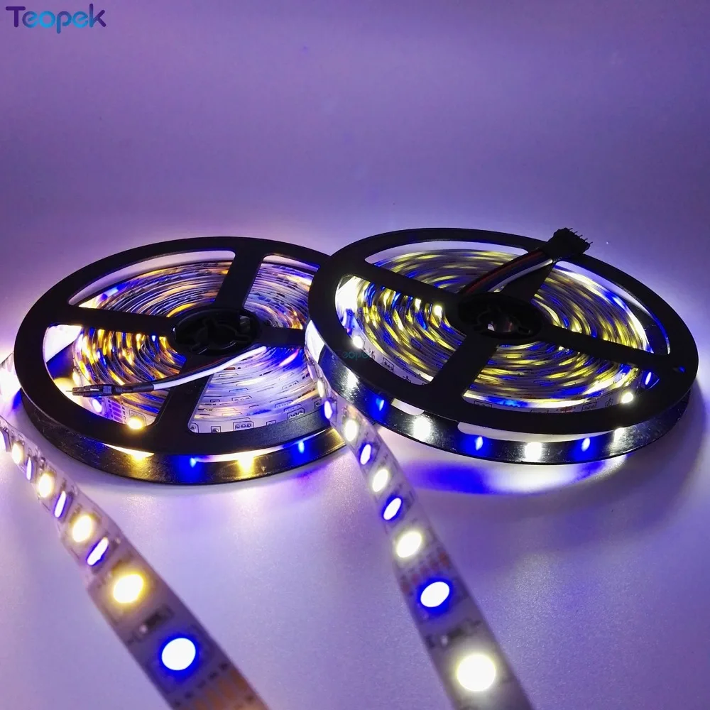 Светодиодная лента DC24V 5050 RGBW 60 светодиодов/м RGB + теплый белый или холодный