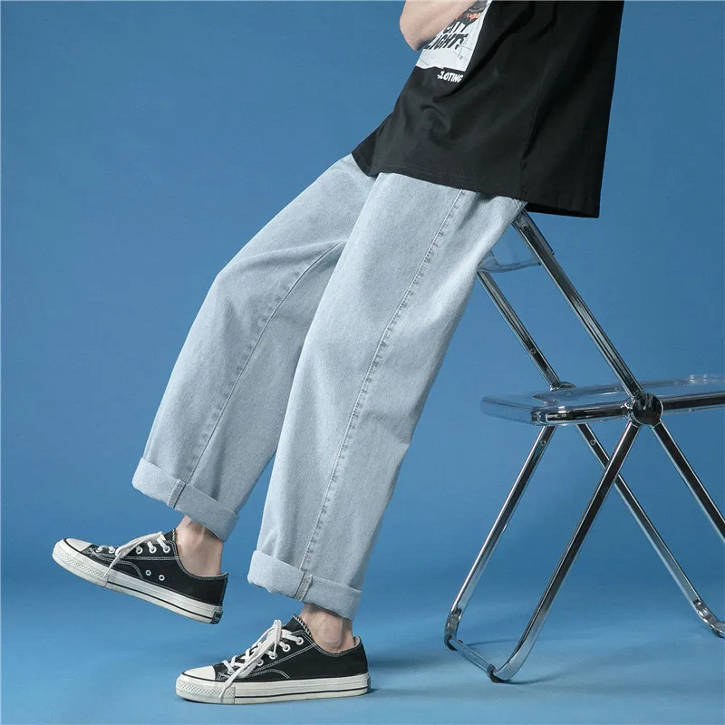 Men's Jeans Fashion Loose Straight New Casual Wide Leg Pants Mans Streetwear Korean Hip Hop Trousers Spring Summer jeans Men
Men's Jeans Fashion Loose Straight New Casual Wide Leg Pants Mans Streetwear Korean Hip Hop Trousers Spring Summer jeans Men