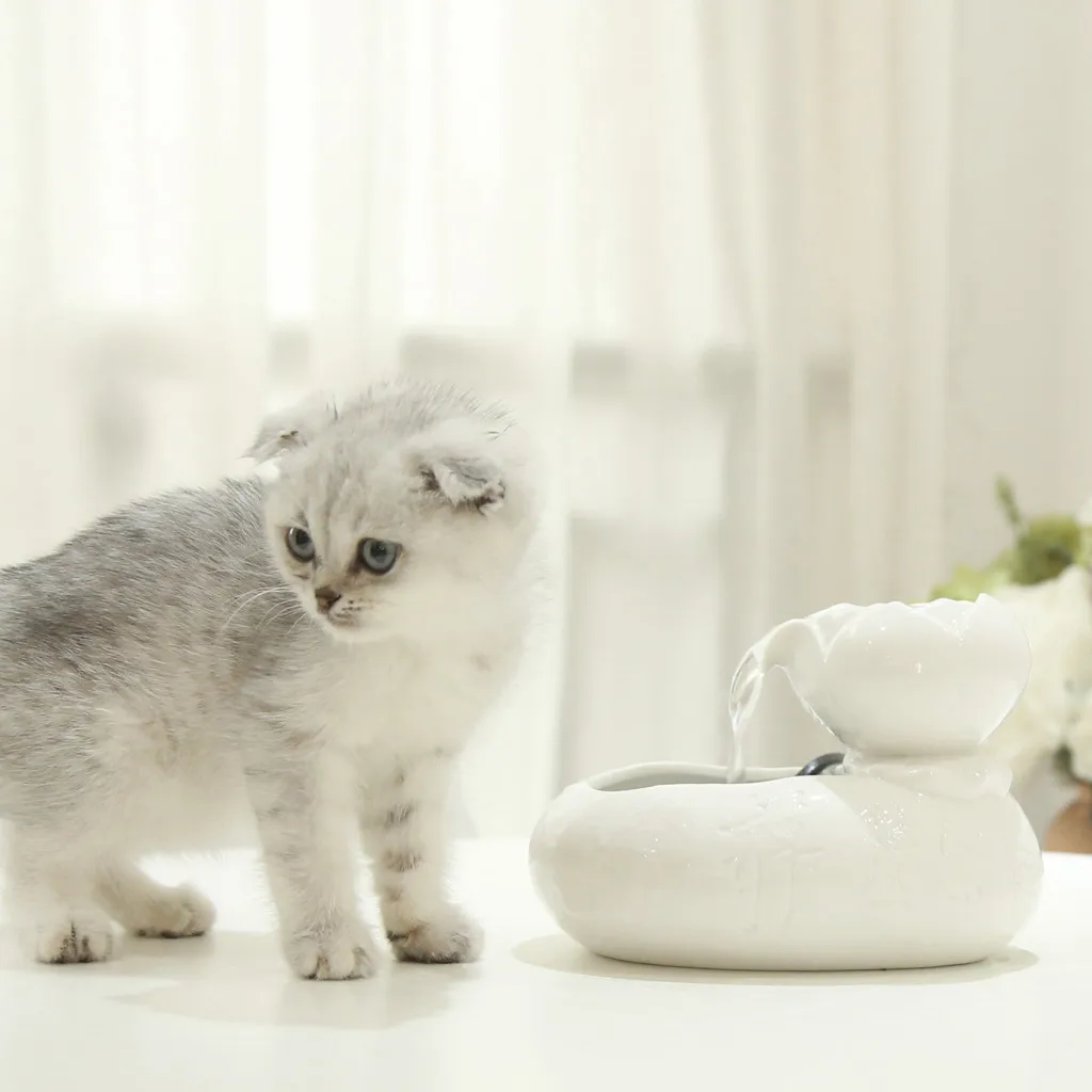 Водный фонтан для кошек и миска питья домашних животных дозатор принадлежности