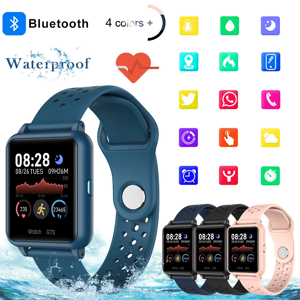 Smart Watch Bluetooth 4.0 1.3" Touch Screen Music Control Health Fitness Tracker Message Reminder
Smart Watch Bluetooth 4.0 1.3" Touch Screen Music Control Health Fitness Tracker Message Reminder