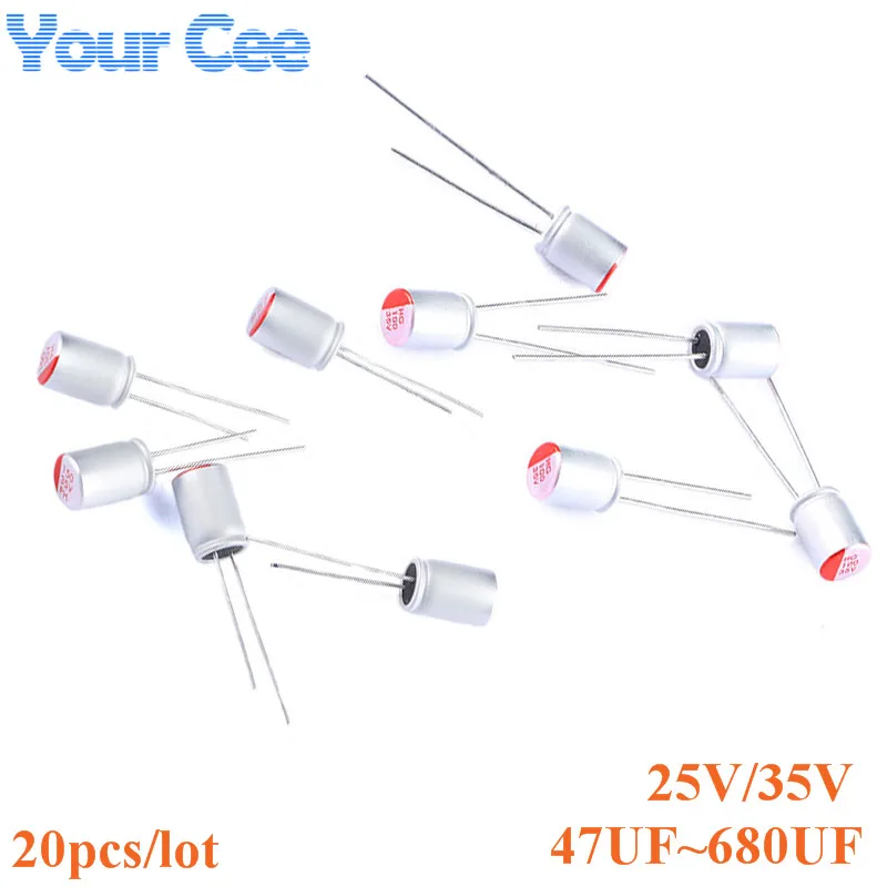 20pcs DIP Solid Electrolytic Capacitor 35V 25V 680uF 470uF 330uF 220uF 150uF 100uF 47uF Solid Capacitance
20pcs DIP Solid Electrolytic Capacitor 35V 25V 680uF 470uF 330uF 220uF 150uF 100uF 47uF Solid Capacitance