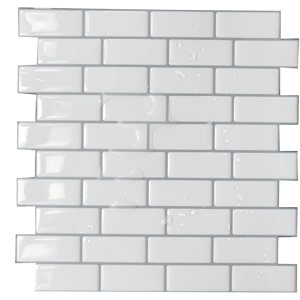 White Thin Subway Self Adhesive Tile Backsplash 3D Wall Sticker Epoxy Bathroom Kitchen Home Decor Oil-Proof Waterproof Decor
White Thin Subway Self Adhesive Tile Backsplash 3D Wall Sticker Epoxy Bathroom Kitchen Home Decor Oil-Proof Waterproof Decor