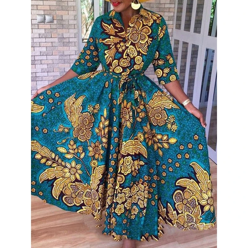 African Dresses For Women Polyester New Fashion 2021 Spring Summer Dashiki Africa Style Print Rich Bazin Dashiki Maxi Long Dress
African Dresses For Women Polyester New Fashion 2021 Spring Summer Dashiki Africa Style Print Rich Bazin Dashiki Maxi Long Dress