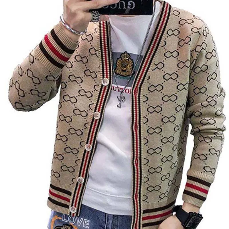 Spring and Autumn New Men's Cardigan Sweater Jacket Men's Fashion Sweater Men's Fashion Long-sleeved British Style Jacket 
Spring and Autumn New Men's Cardigan Sweater Jacket Men's Fashion Sweater Men's Fashion Long-sleeved British Style Jacket