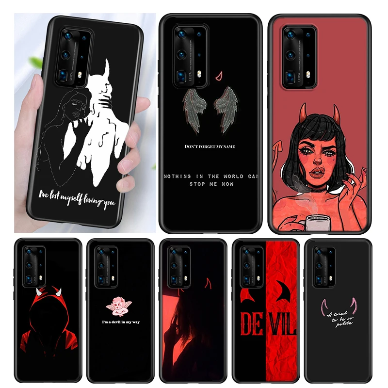 Silicone Cover Little Devil Horns For Huawei P40 P30 P20 Pro P10 P9 P8 Lite E Plus 2019 2017 Phone Case
Silicone Cover Little Devil Horns For Huawei P40 P30 P20 Pro P10 P9 P8 Lite E Plus 2019 2017 Phone Case