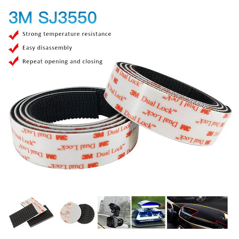 3M Velcros SJ3550 Dual Lock 250 Black VHB Mushroom Adhesive Reclosable Fastener Tape High Temperature Resistance Super Bearing
3M Velcros SJ3550 Dual Lock 250 Black VHB Mushroom Adhesive Reclosable Fastener Tape High Temperature Resistance Super Bearing