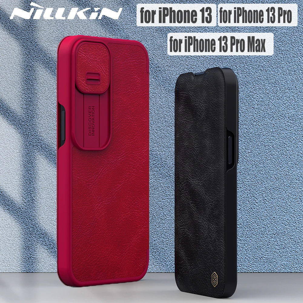 NILLKIN For iPhone 13 Pro Max with Slide Cover Camera Protection Flip Leather Cover For Apple iPhone13 Mini Case
NILLKIN For iPhone 13 Pro Max with Slide Cover Camera Protection Flip Leather Cover For Apple iPhone13 Mini Case