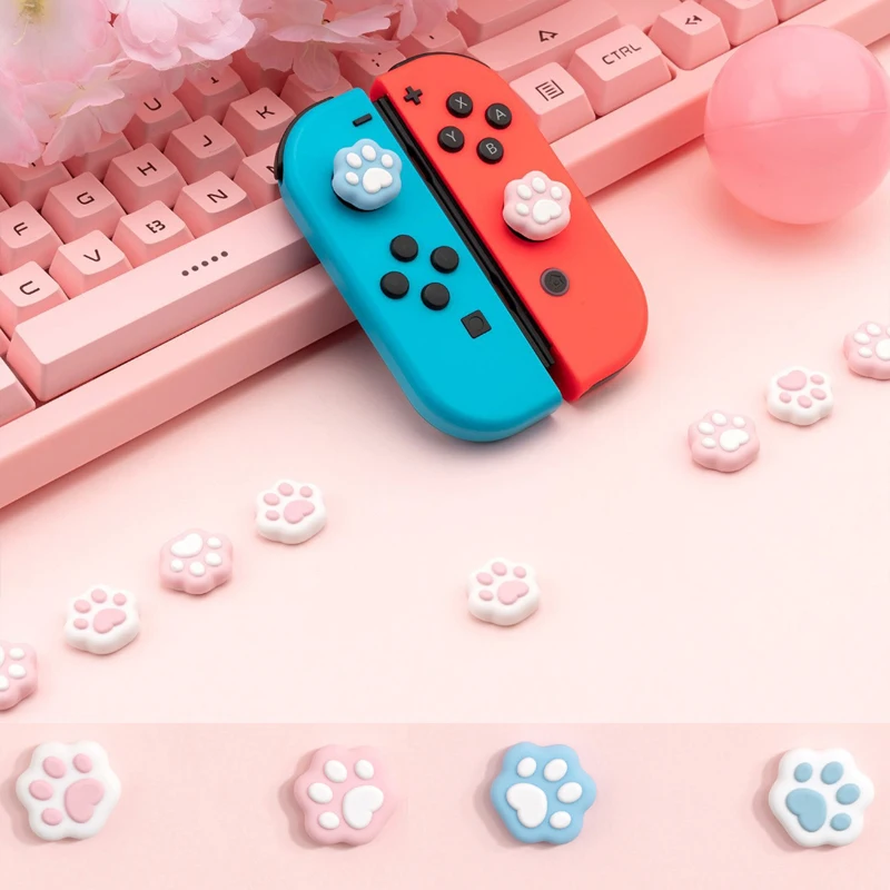 Pink Blue Cat Paw Thumb Stick Grip Cap Joystick Protective Cover for Nintend Switch NS Lite Joy-con Controller Thumbstick Case
Pink Blue Cat Paw Thumb Stick Grip Cap Joystick Protective Cover for Nintend Switch NS Lite Joy-con Controller Thumbstick Case